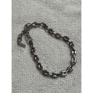 BEYA Oval Round Bean Shape, Linked Loop Bracelet, Stainless Steel, Adjustable